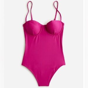J. Crew balconette underwire one piece swimsuit